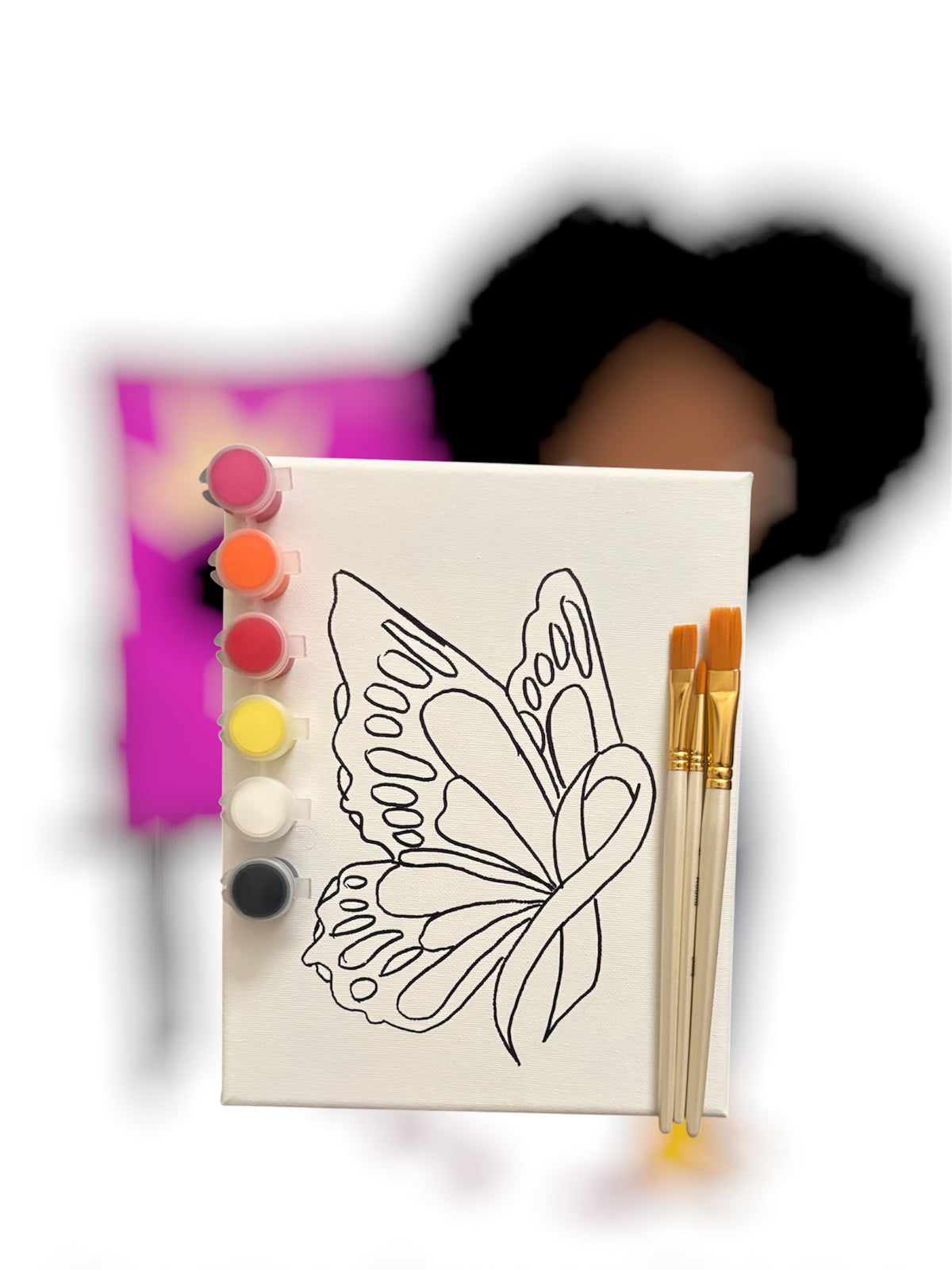 Pink Ribbon Butterfly
